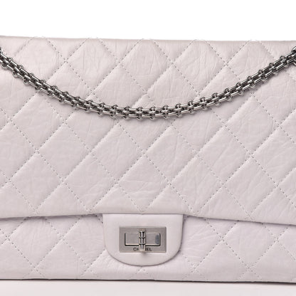 Chanel Aged Calfskin Quilted 50th Anniversary 2.55 Reissue 228 Flap White 8 of 27