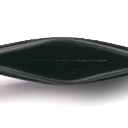 Saint Laurent Lambskin Quilted Monogram Gaby Card Case Black 5 of 12