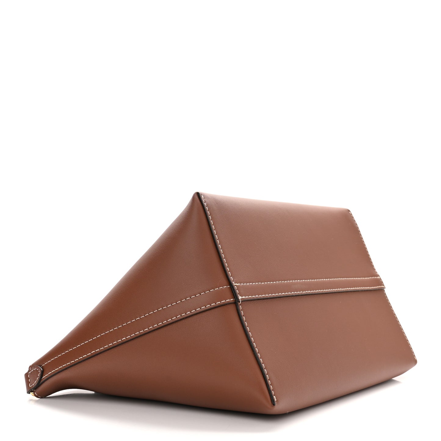 Soft Calfskin Mini Pocket Cabas Tote Tan