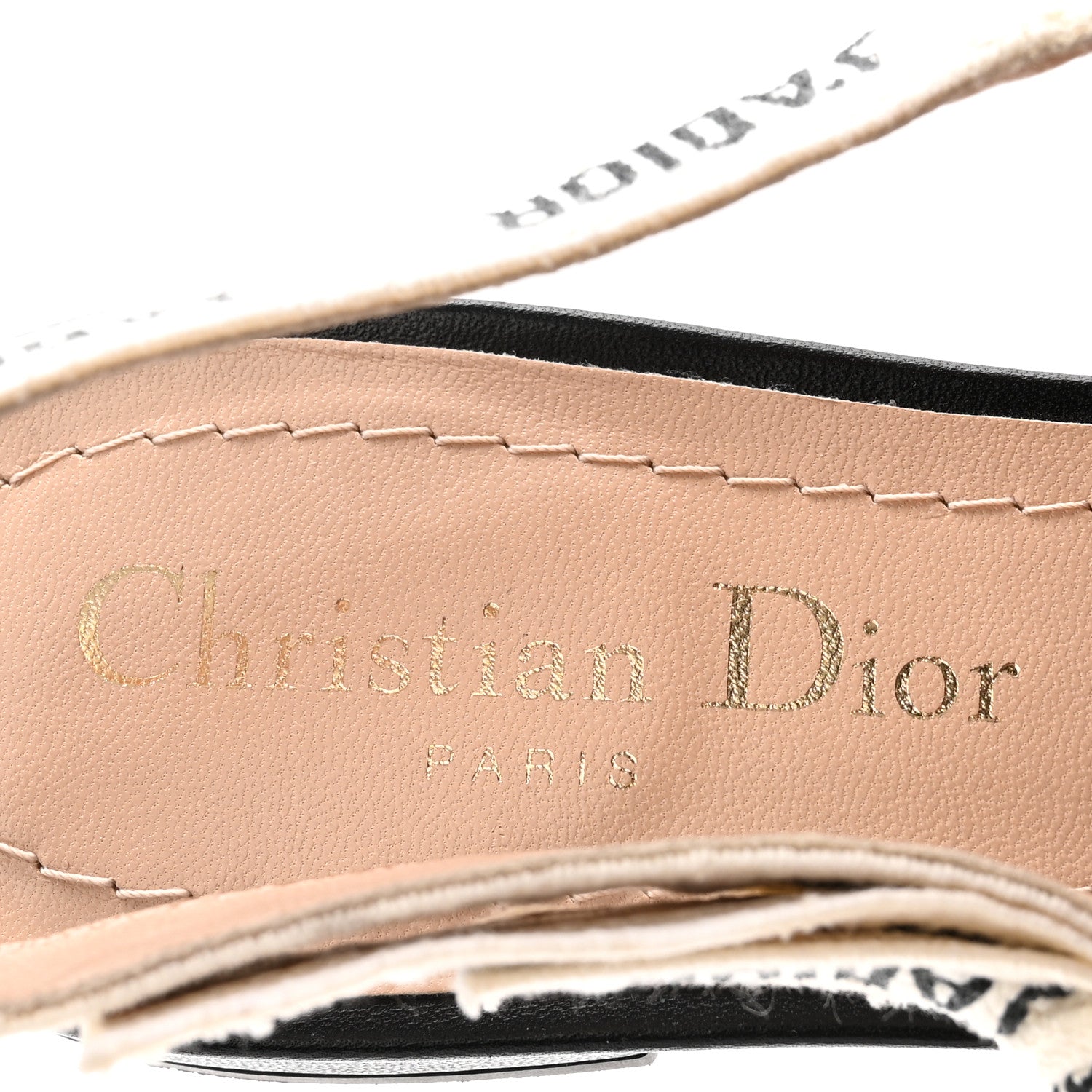 Christian Dior Technical Canvas Ribbon J'Adior Slingback Ballet Flats 36 Black 8 of 9