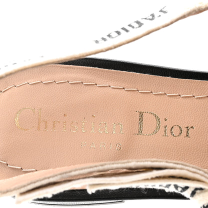 Christian Dior Technical Canvas Ribbon J'Adior Slingback Ballet Flats 36 Black 8 of 9