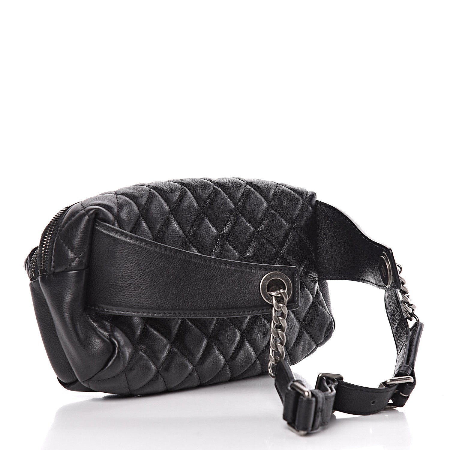 Chanel Calfskin Quilted Waist Bag Black 3 of 11