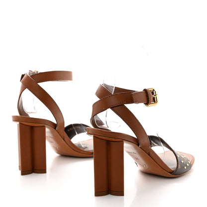 Louis Vuitton Calfskin Perforated Monogram Silhouette Sandals 36 Gold 4 of 9