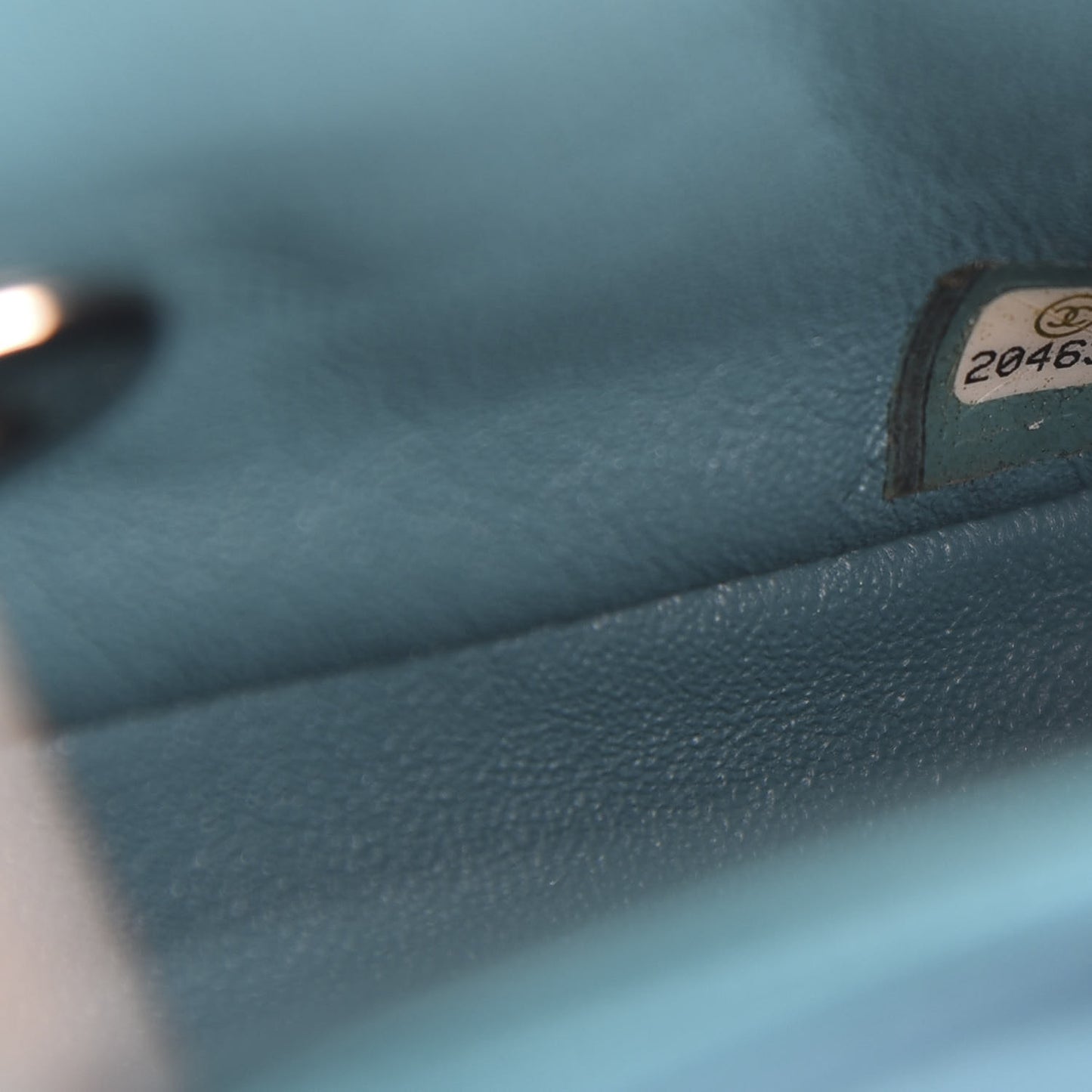 Lambskin Quilted Mini Square Flap Blue