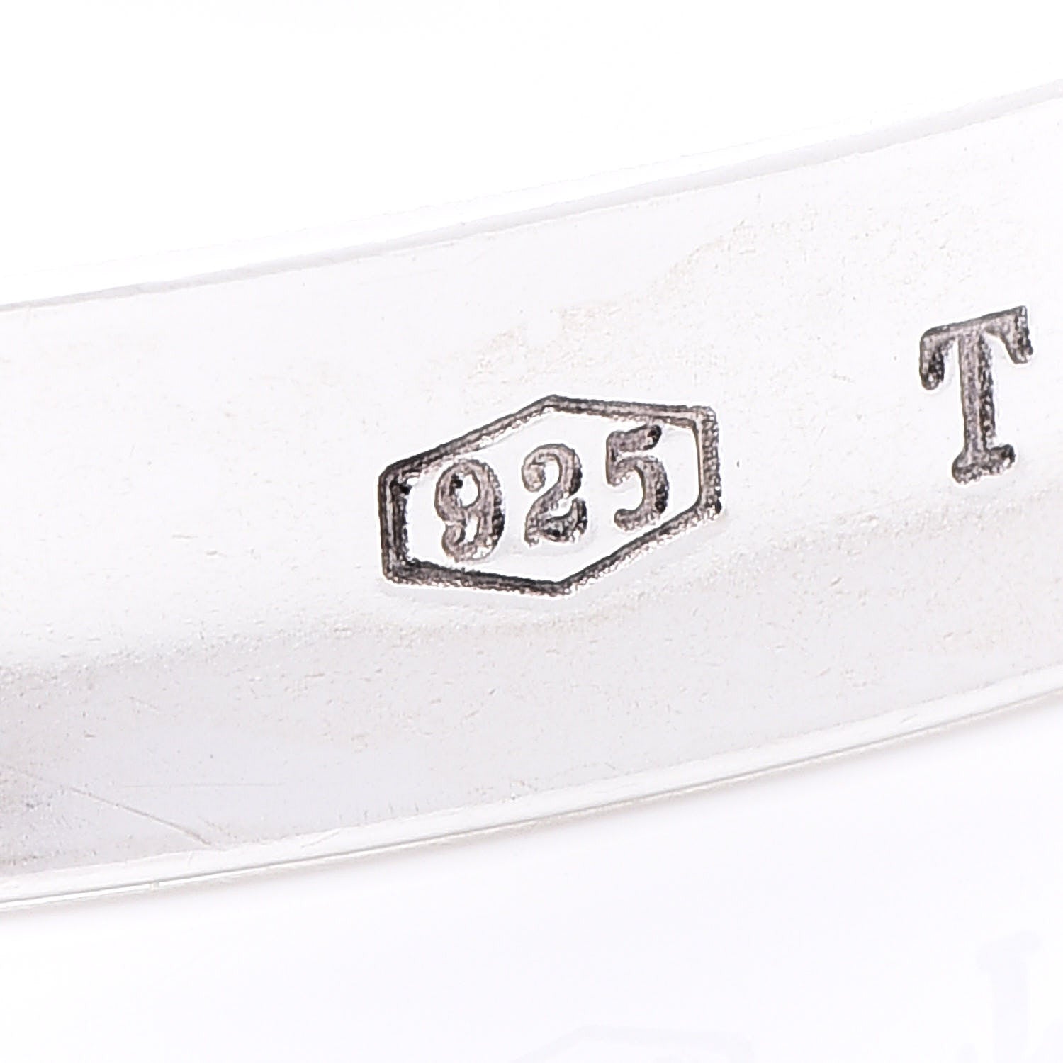 Tiffany Sterling Silver 1837 Bangle Bracelet 5 of 9