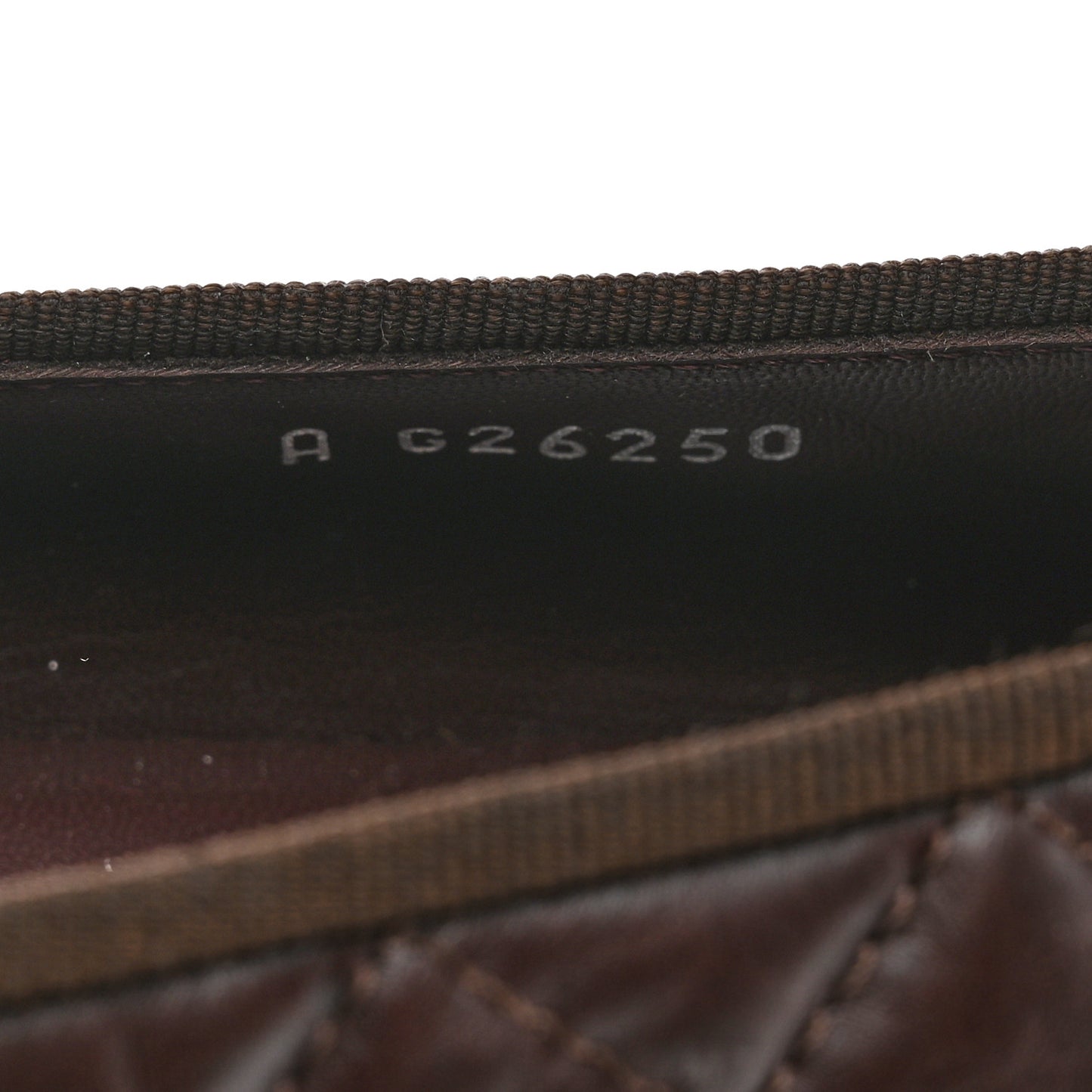 Aged Calfskin Quilted CC Cap Toe Ballerina Flats 41 Dark Brown