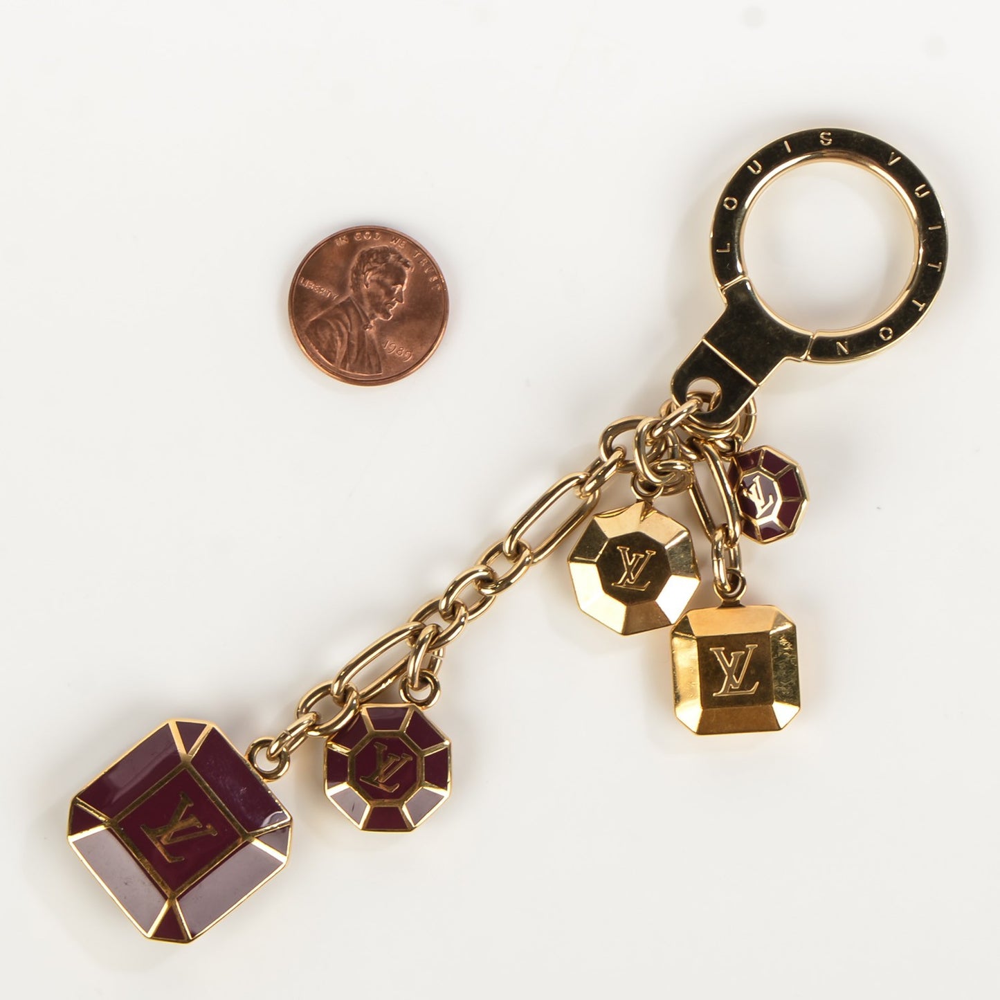 Cabochon Key Ring Rouge Fauviste