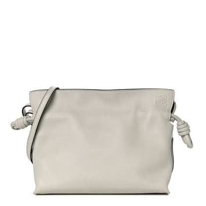 Loewe Calfskin Mini Flamenco Knot Bag White 1 of 16