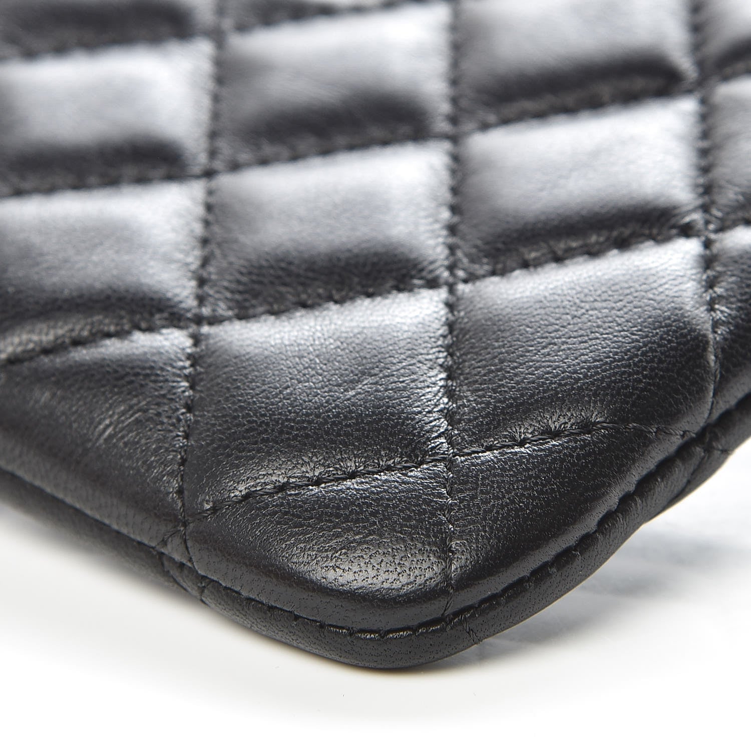 Chanel Lambskin Quilted Small Cosmetic Case Black 6 of 10