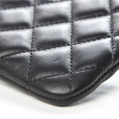 Chanel Lambskin Quilted Small Cosmetic Case Black 6 of 10