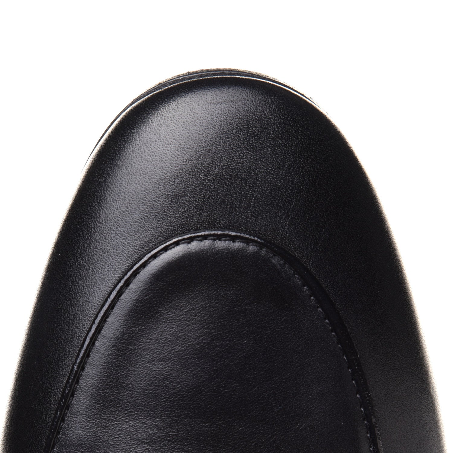 Gucci Calfskin Womens Jordaan Loafers 40.5 Black 9 of 12