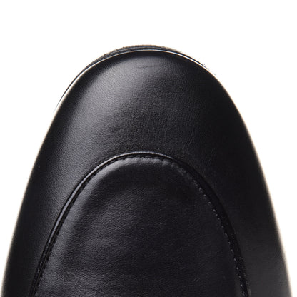 Gucci Calfskin Womens Jordaan Loafers 40.5 Black 9 of 12