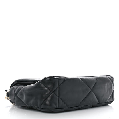 Chanel Shiny Goatskin Quilted Medium Chanel 19 Flap Black 4 of 10