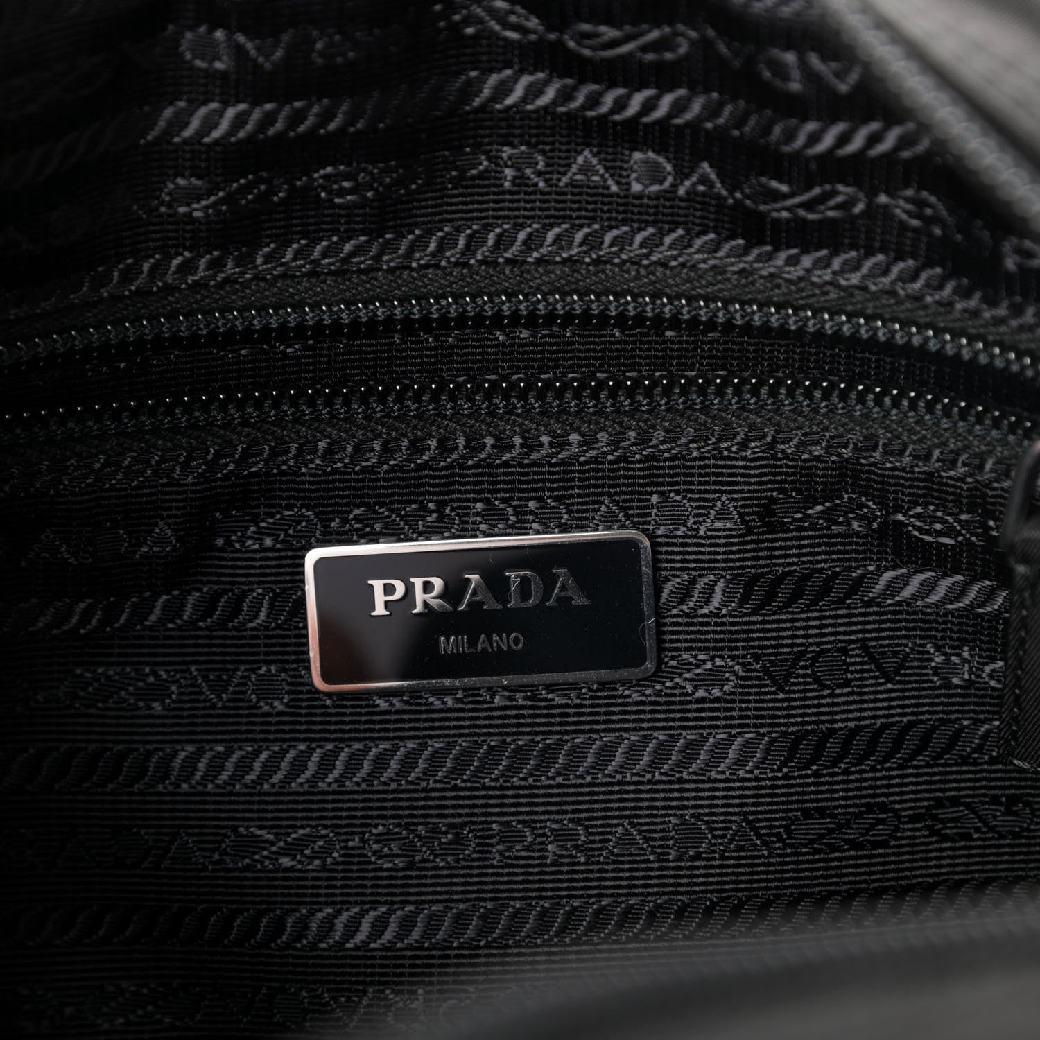 Prada Tessuto Nylon Vela Shoulder Bag Black 6 of 9