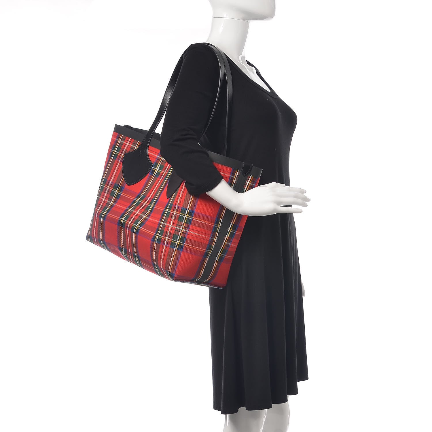Burberry Vintage Check Medium The Giant Reversible Tote Antique Yellow Bright Red 3 of 15