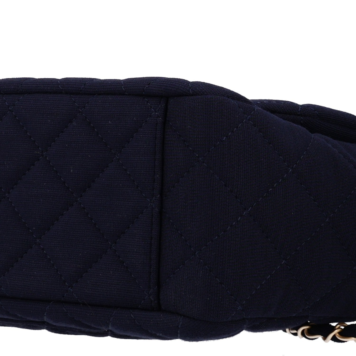 Chanel Jersey Quilted XL Jumbo Flap Navy 11 of 11