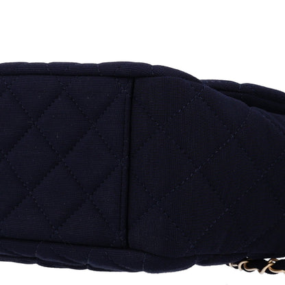 Chanel Jersey Quilted XL Jumbo Flap Navy 11 of 11