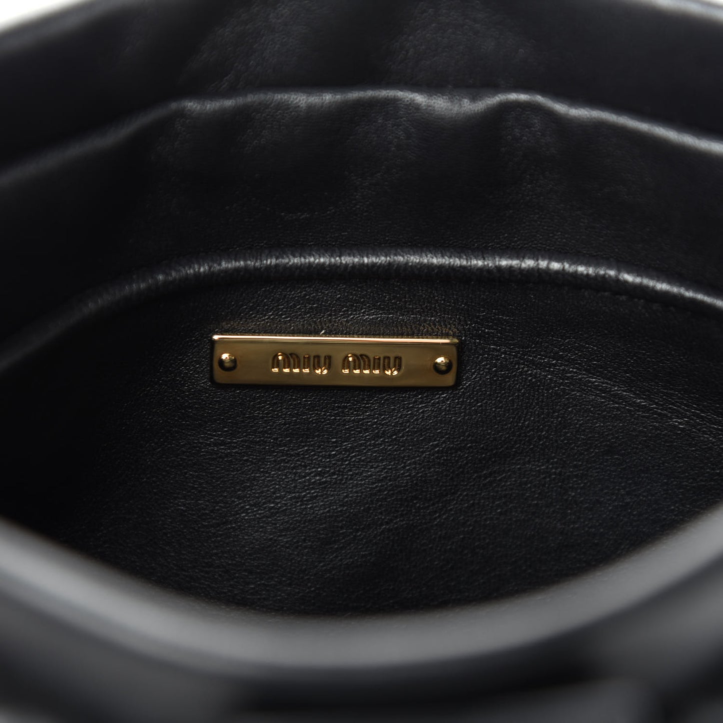Nappa Matelasse Crossbody Clutch Black