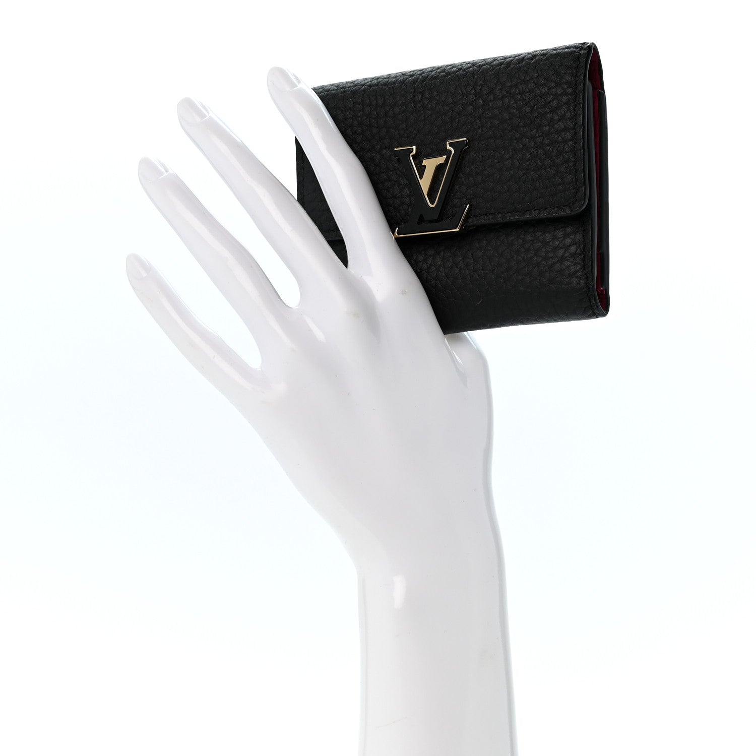 Louis Vuitton Taurillon Capucines XS Wallet Black 2 of 6
