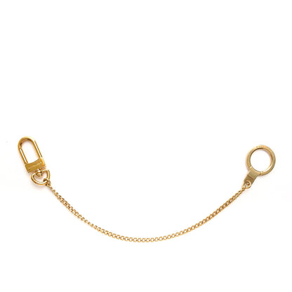 Louis Vuitton Metal Pochette Extender Key Ring Chain Gold 1 of 3