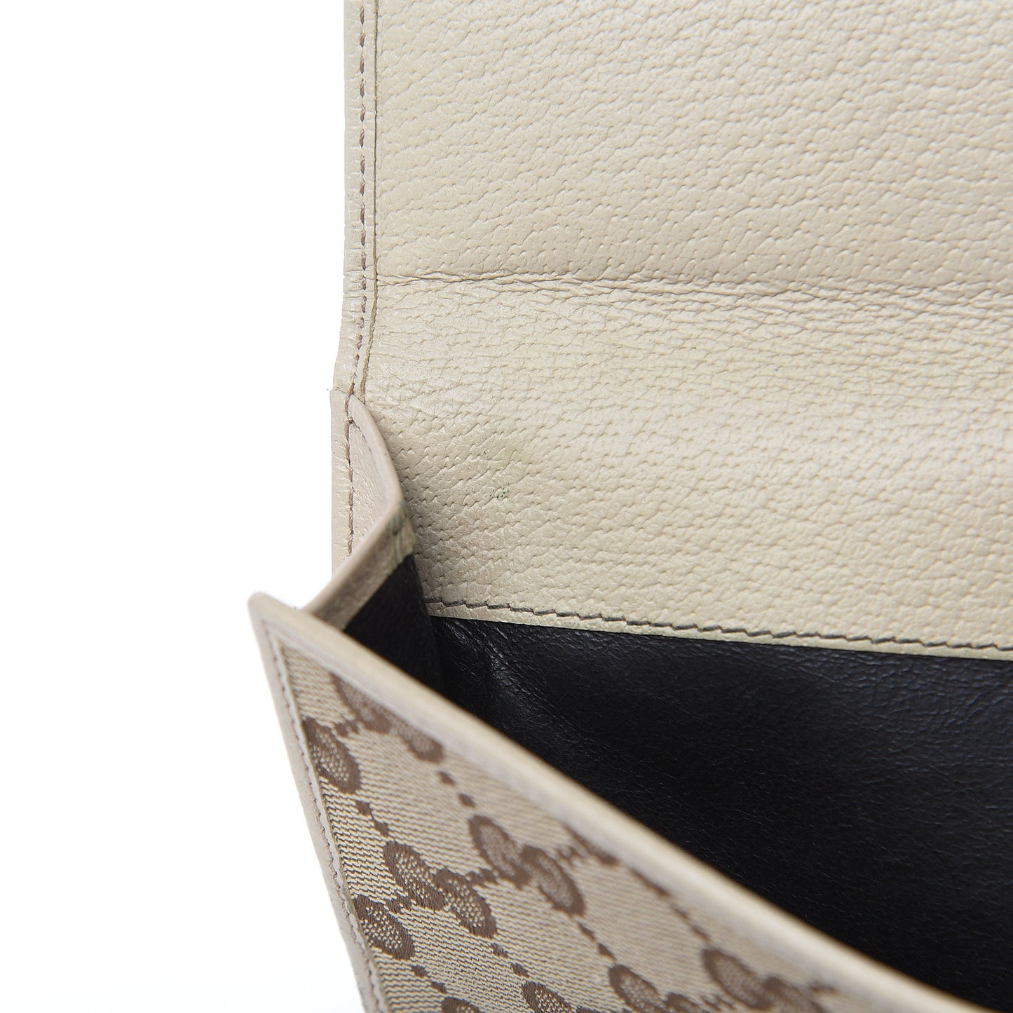 Monogram Metal Bar Continental Flap Wallet Off White