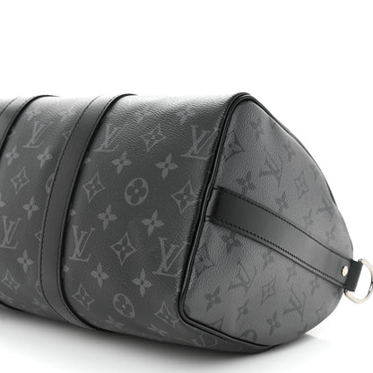 Louis Vuitton Monogram Eclipse Reverse Keepall Bandouliere 35 9 of 9