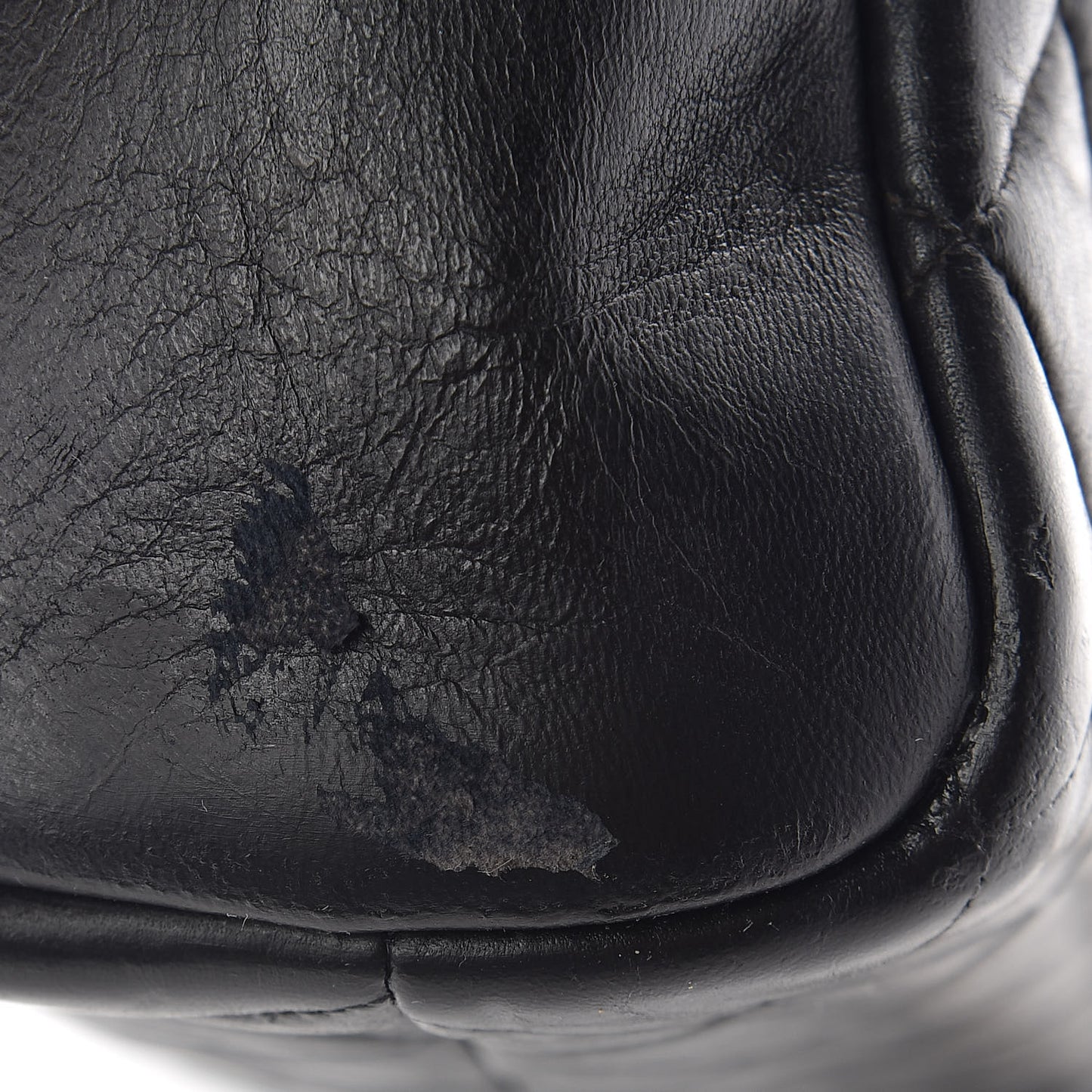 Lambskin Quilted Shoulder Bag Black