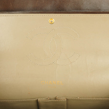 Chanel Lambskin Quilted Bijoux Chain Medium Double Flap Brown 6 of 7