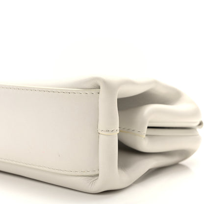 Bottega Veneta Calfskin Small The Point Triangle Bag Chalk 8 of 10