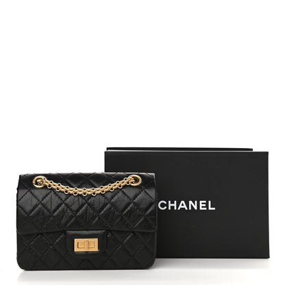 Chanel Aged Calfskin Quilted 2.55 Reissue Mini Flap Black 11 of 11