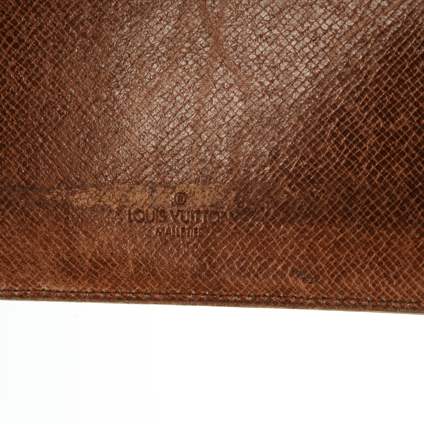 Monogram Simple Checkbook Holder Wallet
