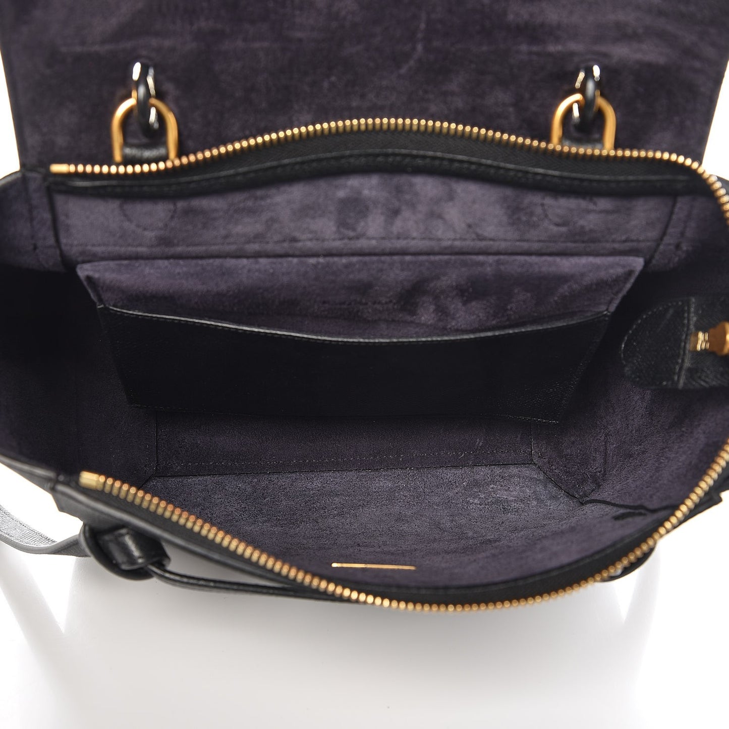 Grained Calfskin Micro Belt Bag Black