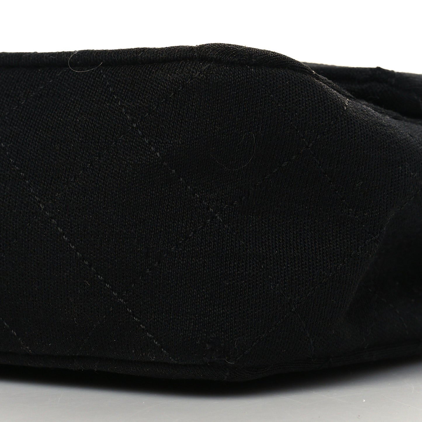 Jersey Quilted Small Double Flap Black