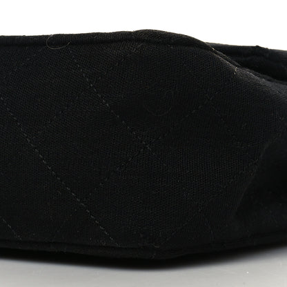 Chanel Jersey Quilted Small Double Flap Black 9 of 10