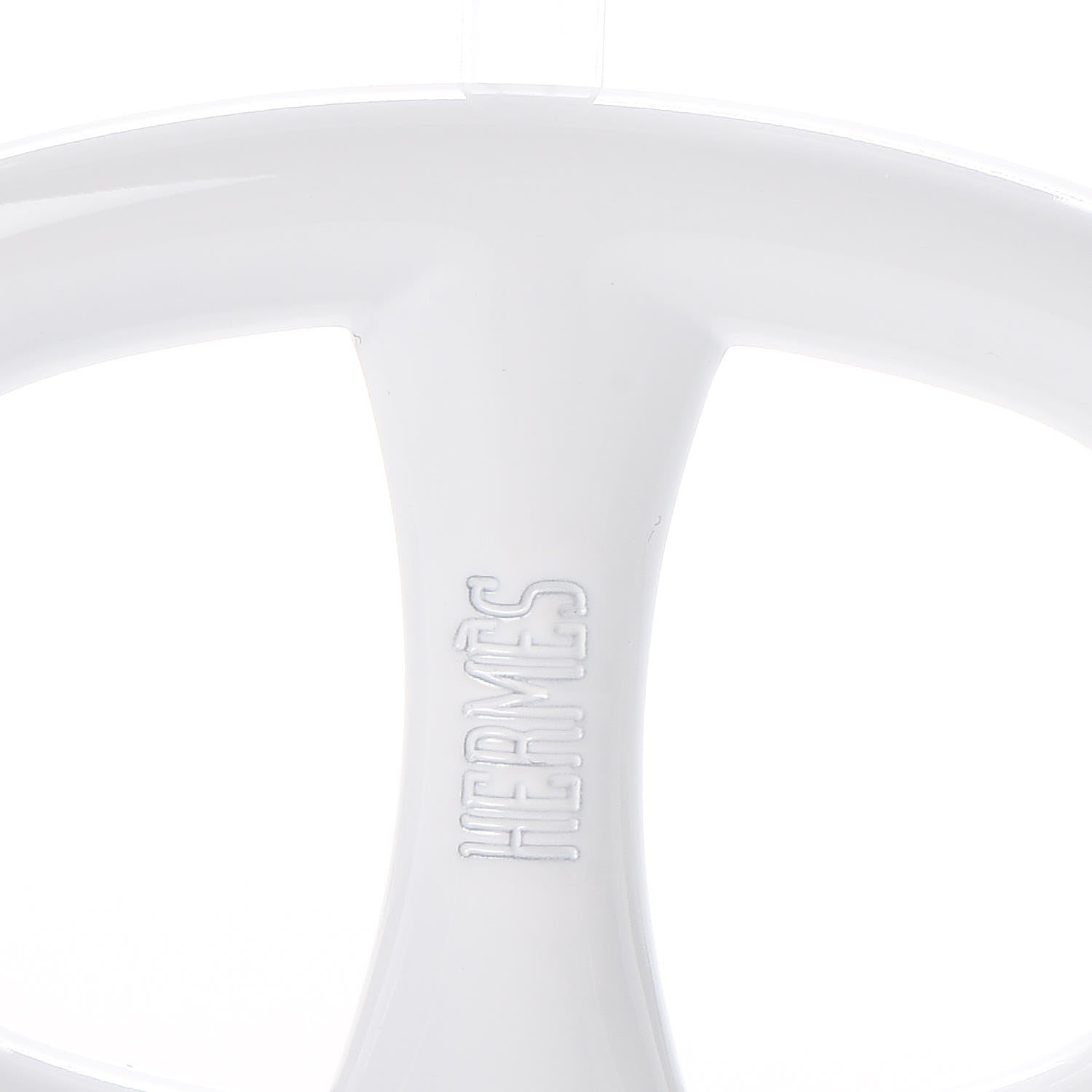 Hermes Lacquer Chaine D Ancre Scarf Ring White 3 of 4