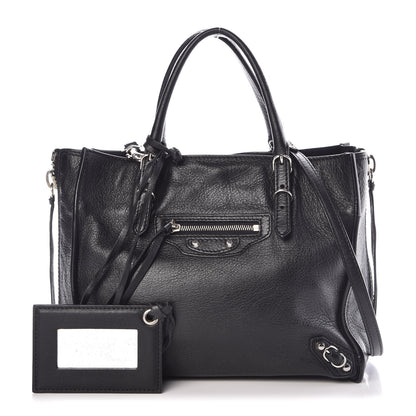 Balenciaga Calfskin Papier Mini A4 Zip Around Tote Black 1 of 7