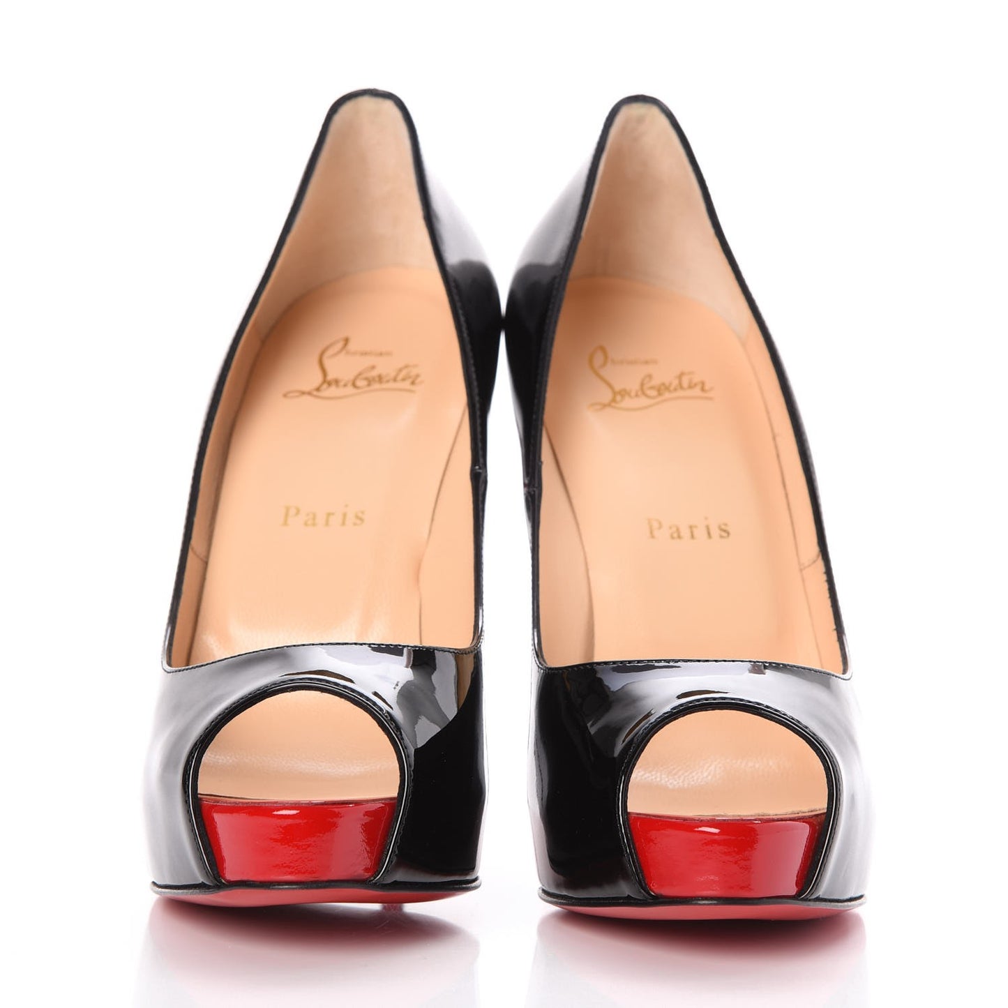 Patent New Very Prive 120 Pumps 38.5 Black Red