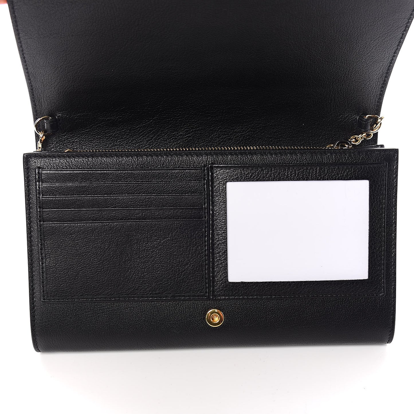 Calfskin Monogram Belle de Jour Chain Clutch Black