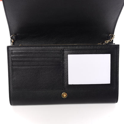 Saint Laurent Calfskin Monogram Belle de Jour Chain Clutch Black 6 of 12