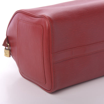 Louis Vuitton Epi Speedy 30 Castillan Red 6 of 10