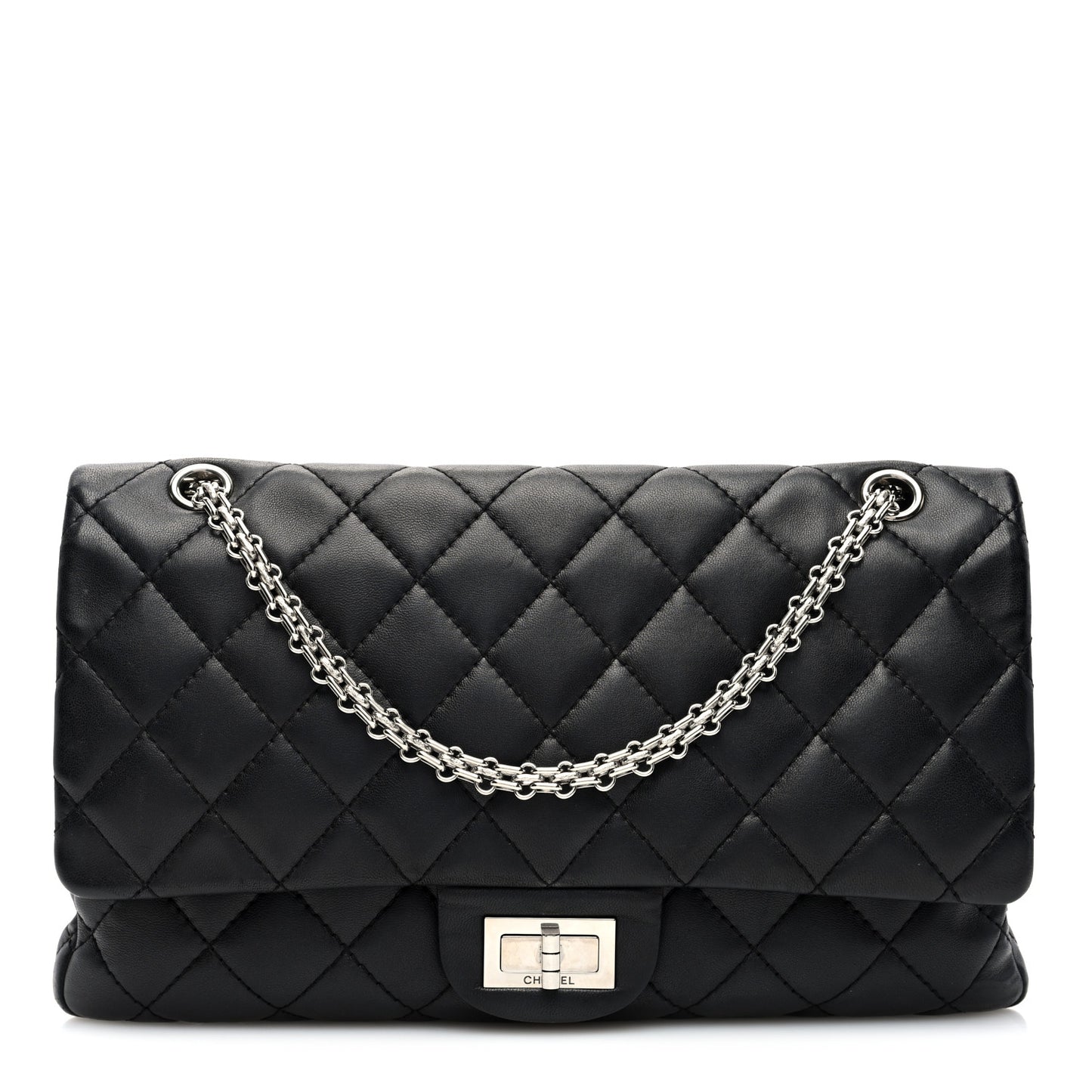 Lambskin Quilted 2.55 Reissue 227 Flap Black