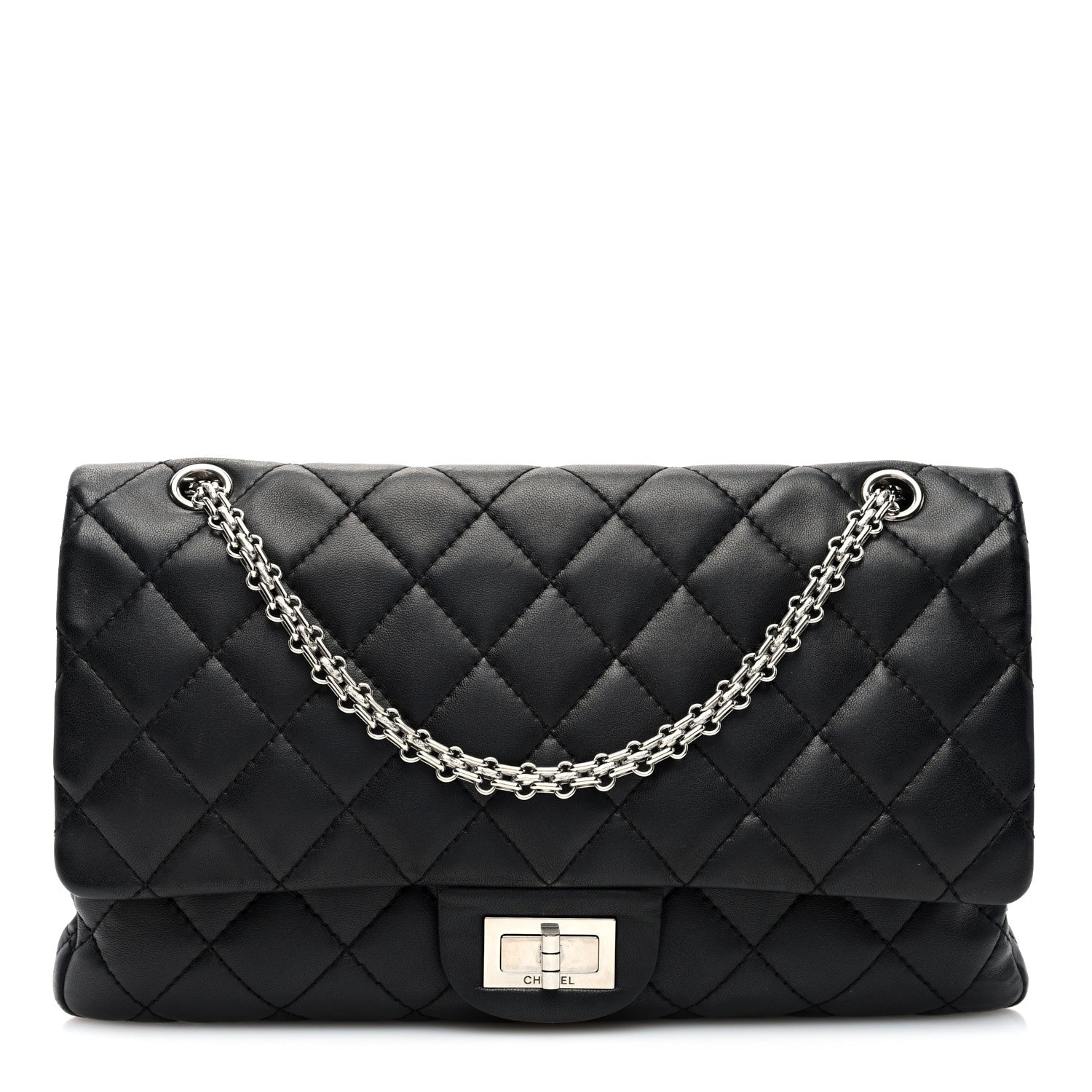 Chanel Lambskin Quilted 2.55 Reissue 227 Flap Black 1 of 10