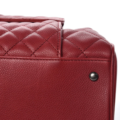 Chanel Caviar Quilted Large Casual Pocket Tote Red 11 of 14