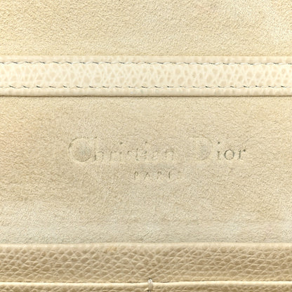 Christian Dior Grained Calfskin Saddle Chain Pouch Off White 8 of 22