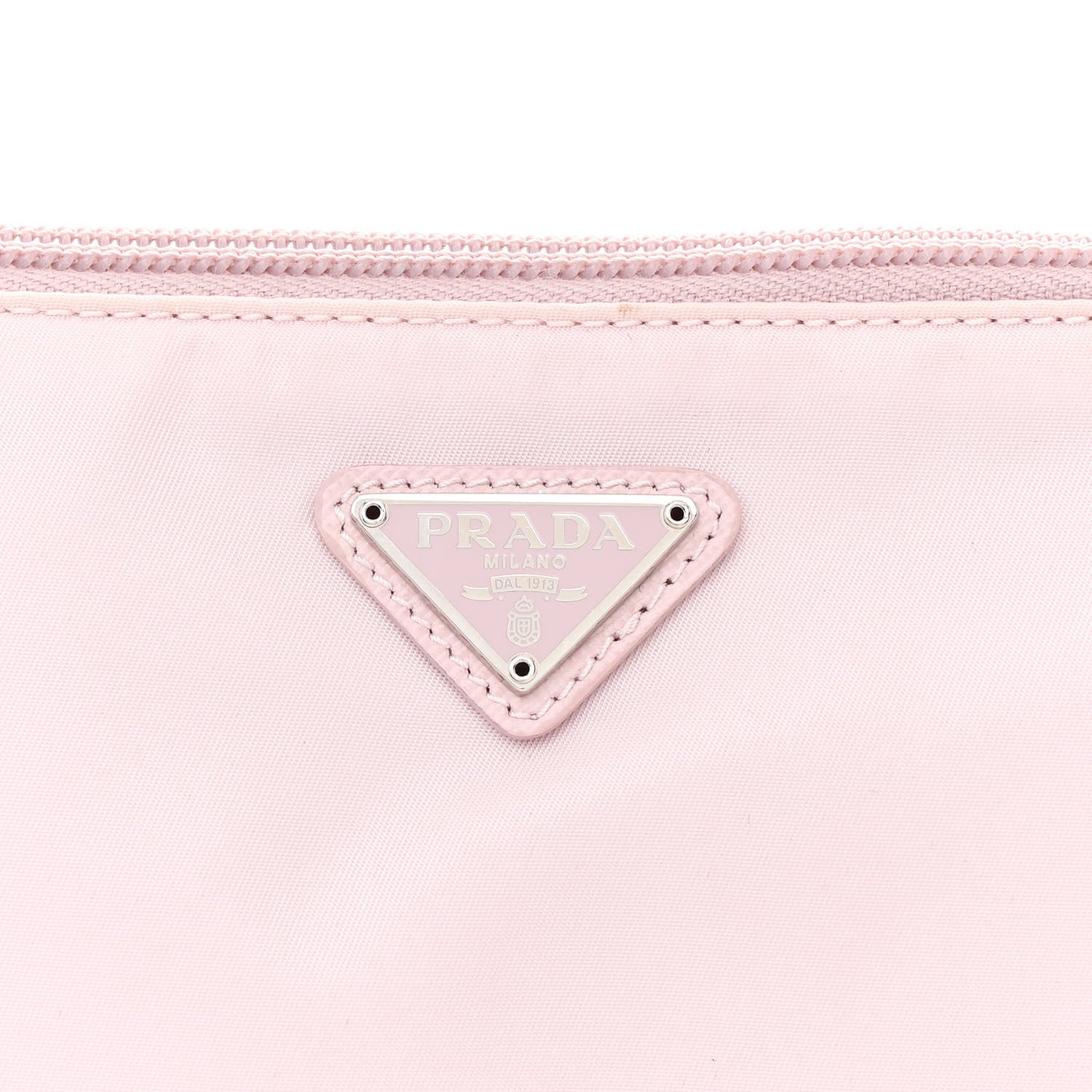 Prada Re-Nylon Vela Saffiano Mini Pochette Bag Alabastro 9 of 14