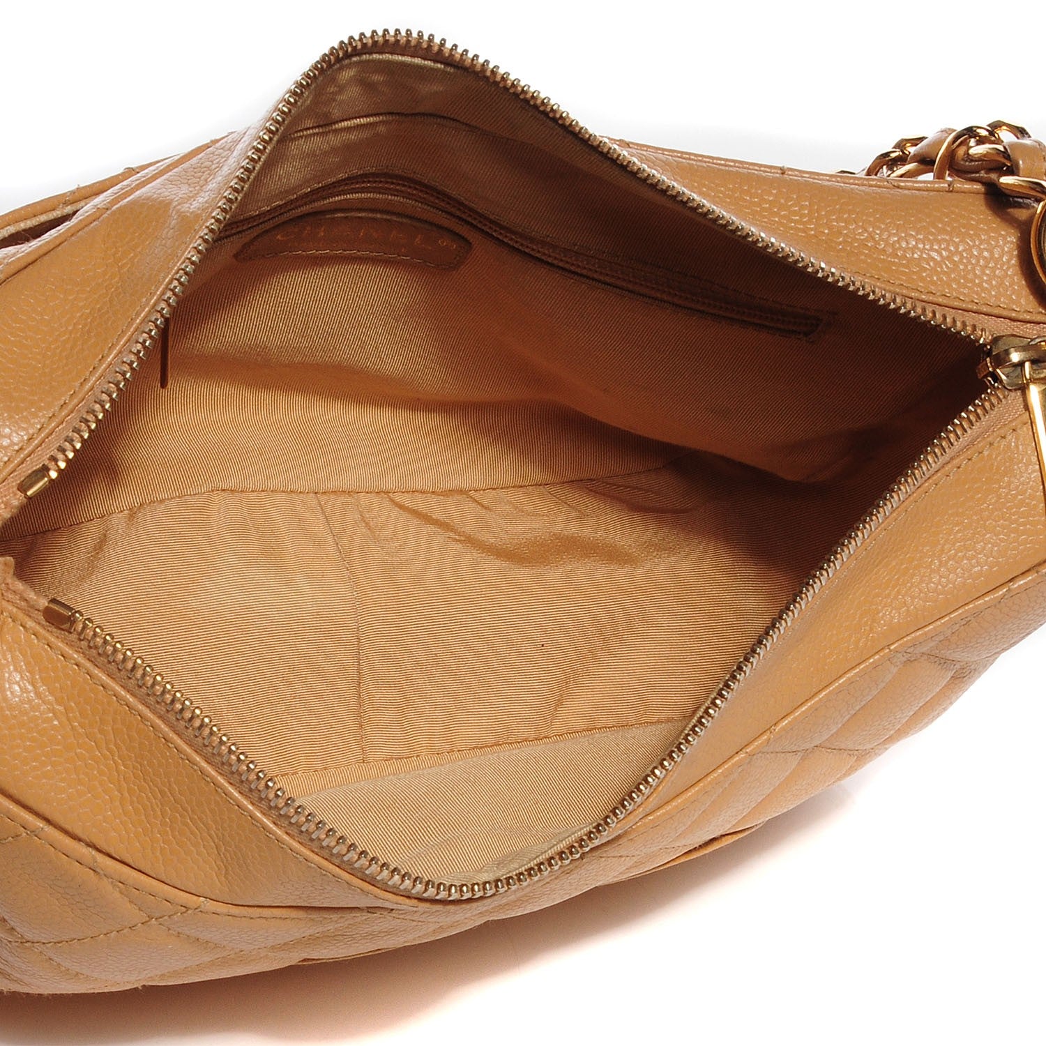 Chanel Caviar Quilted Hobo Beige 5 of 8