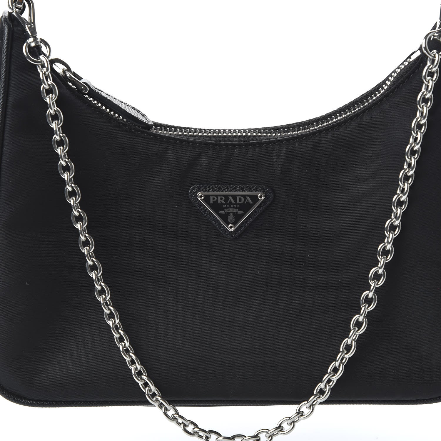 Prada Nylon Re-Edition 2005 Shoulder Bag Black 9 of 10