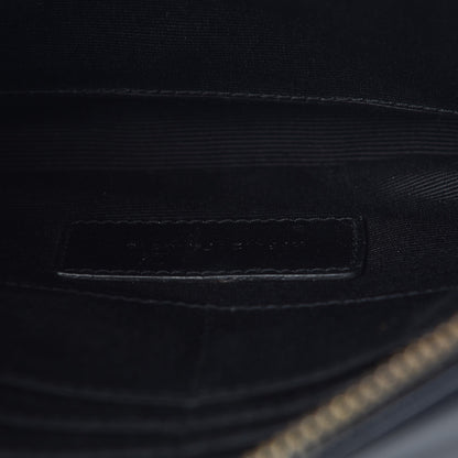 Saint Laurent Calfskin Teen Monogram Crossbody Bag Deep Marine 8 of 8