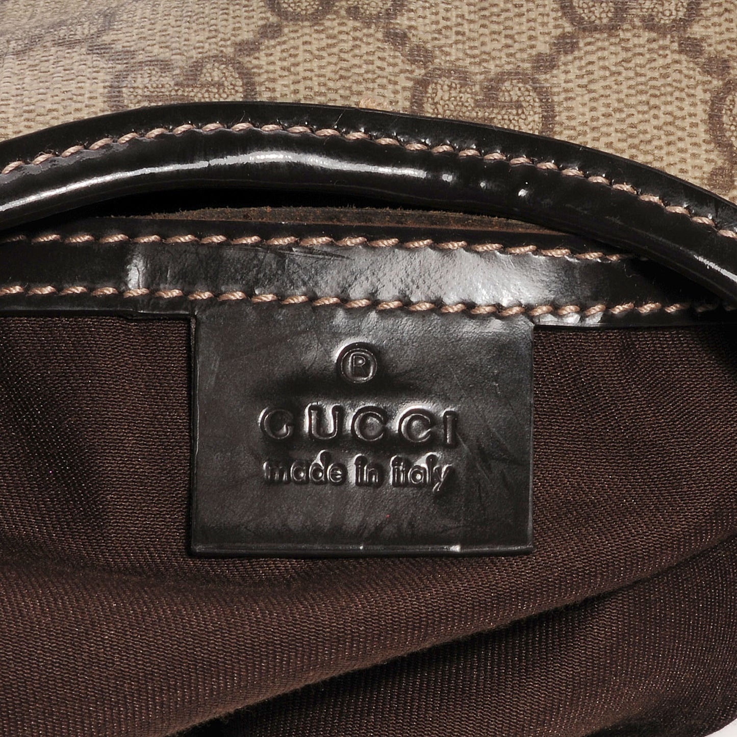 GG Plus Monogram Large Joy Shoulder Bag Dark Brown