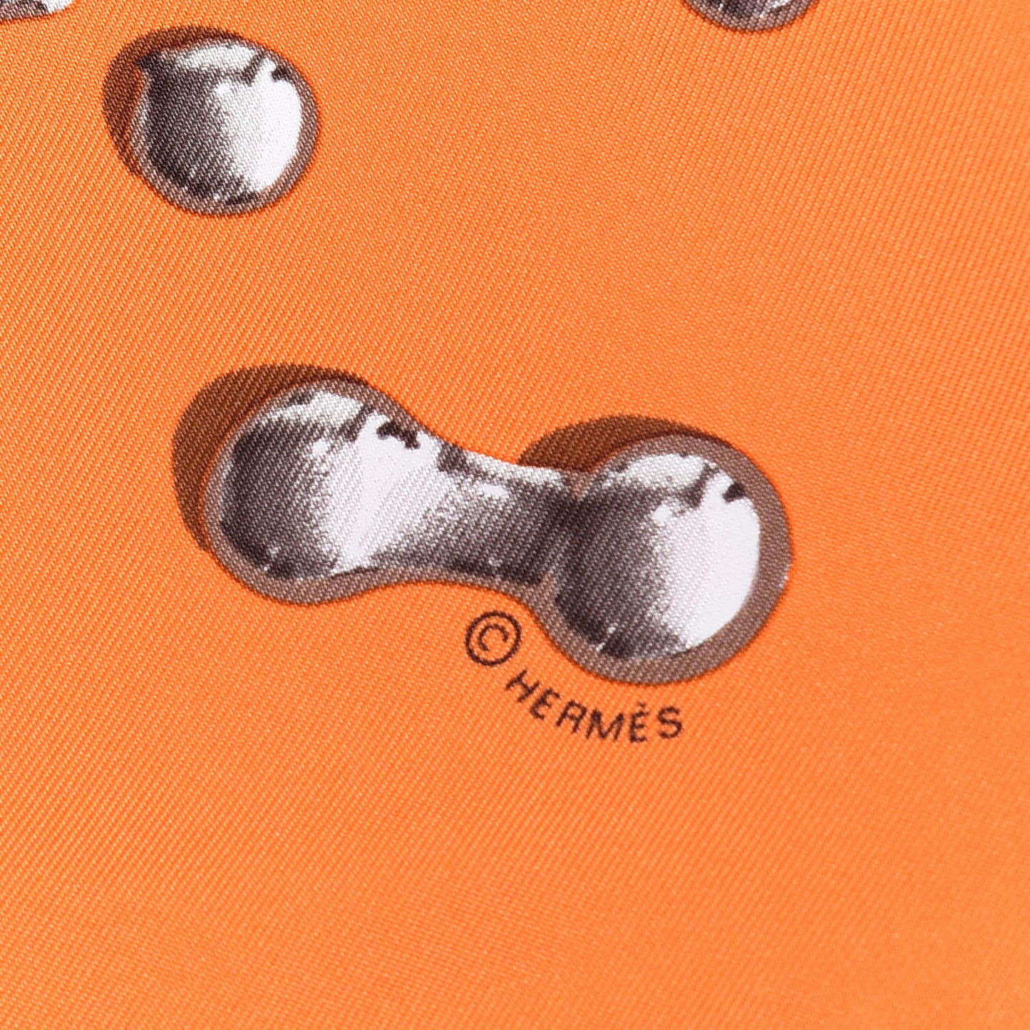 Silk Vif Argent Scarf 90 Orange